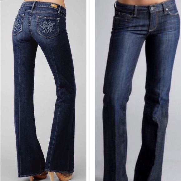 PAIGE Denim - Paige Wide Leg Flare Robertson Jeans Sz 28